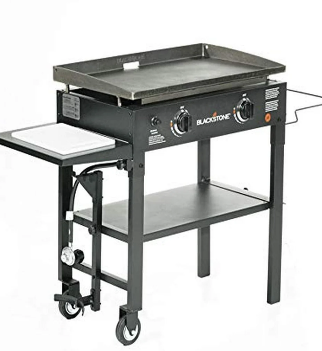 Blackstone 1853 Flat Top Gas Grill 2 Burner Propane Fuelled Rear Grease Management System